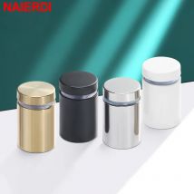 NAIERDI 20er-Pack Edelstahl-Abstandsschrauben, Schwarzgold, Wandschild, Abstandshalter, Werbenägel für Büro, Schule, Acrylrahmen