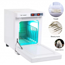 Armadietto sterilizzatore UV Grande capacità 5 L Asciugamano Strumenti per unghie Erbe Massaggio Pietra Scaldino caldo con griglia in acciaio inossidabile per la casa