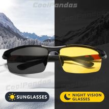 Aluminium photo chrome polarisierte Sonnenbrille für Männer Tag Nachtsicht Sonnenbrille fahren Blends chutz brille Sport Zonnebril Heren