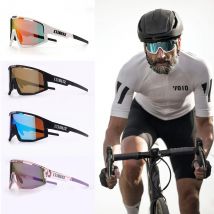 B Bliz Polarisierte MTB-Fahrrad-Sonnenbrille für Herren und Damen, Sport, modisch, UV400-Brille, Mountainbike, Rennrad, Reiten, Sonnenbrille, 3-Gläser