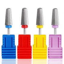 5 in 1 Tungsten Steel Nail Drill Bits Milling Cutter For Electric Nail Drill Manicure Machine Nail File Accessories Drill Bit