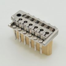 CNC-gefräste 52,5 mm Edelstahl-Gitarren-Tremolo-Brücke mit 6 Schrauben für E-Gitarre im PRS-Messerkante ST-Stil