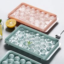 1PC Kreative Runde Eiswürfel Tablett Mit Deckel 18/33 Grid Eis Formen Home Bar Kühler Werkzeuge Bpa Frei form Whisky Cocktail Kaltes Getränk