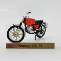 Diecast Maßstab 1:24 Atlas Simson GS 75 Motorrad Legierung Modell Erwachsene Kinder Klassische Sammlung Souvenir Statische Anzeige Geschenk Spielzeug