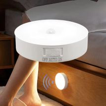 USB Rechargeable Motion Sensor Night Light LED Lamp for Kitchen Bedroom Stairs Hallway Cabinet Closet Wardrobe -Energy Efficient