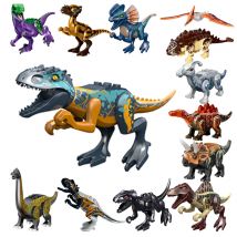 Raffreddare Jurassic Dinosaurs World Velociraptor Triceratops Indominus T-Rex Modello Assemblare Building Blocks Giocattoli Per I Bambini Ragazzo Regalo