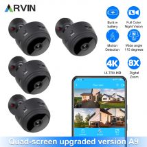 2023 nuova Mini telecamera Wifi 4K A9 Wireless Video IR Night Vision Motion Detection Home Security Surveillance Cam Monitor