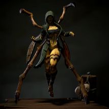 1/24 skala 75mm Harz Abbildung Modell Kit Diy Mysterious Monster Unmontiert und Unpainted Diy Jungen Spielzeug Geschenke