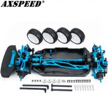 AXSPEED-carcasa de chasis de Metal y plástico, conjunto ensamblado para Tamiya TT02 1/10, modelo RC, accesorios de actualización de coche