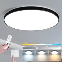 Intelligente LED-Deckenleuchten, Fernbedienung, dimmbare Deckenleuchte, 47 cm, Panel-Lampe, 50 W, Innenleuchte für Wohnzimmer ​ Schlafzimmer