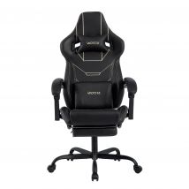 WOTSTA Gaming Stuhl Sedia da gioco ergonomica Bürostuhl mit Fußstütze Racing Computerstuhl Höhenverstellbar Gepolstert Computerst