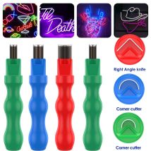 3/2Pcs Neon Light Cutter Portable Cutting Neon Lamp Hand Tool High Speed Steel Neon Strip Trimming Hand Tool with Handle