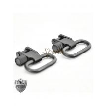 2Pcs QD Sling Swivels Quick Detachable Locking For 1 Inch 1.25 Inch Hunting Firearms Shoulder Strap