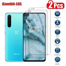 2 pezzi di protezione originale in vetro temperato per OnePlus Nord 6.44 "1 + Nord AC2001, AC2003 pellicola protettiva per schermo