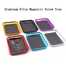 1PCS Aluminium Legierung RC Reparatur Werkzeug mit Magnetische Pad Schraube Tablett Platte Lagerung Box für Flugzeug Auto Boot modell