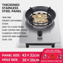 Fornello a Gas da incasso Estufa De fornello a Gas piano cottura da tavolo fornello singolo piano cottura a Gas liquefatto fornello a Gas antivento per uso domestico fuoco feroce