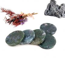 Natürliche Kristall moos Achat raue Steinplatte isoliert Untersetzer Studie Desktop-Dekoration Halloween Geschenk spirituelle Heilung