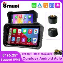 5/6,25 zoll TPMS Motorrad GPS Navigation Carplay Wasserdichte Display Bildschirm Multimedia Player Tragbare Android Auto Moto Monitor