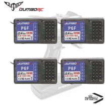 1/2/4PCS DUMBORC P6F 2.4G 6CH Radio Control System Receiver for Transmitter X4 X5 X6 Remote Controller Rc Car Boat Tank Vehicle