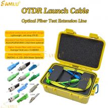Cable de lanzamiento OTDR SC LC APC UPC de 1000M, Cable de extensión de prueba OTDR de modo único de fibra, anillo de fibra eliminador de zona muerta OTDR de 1km