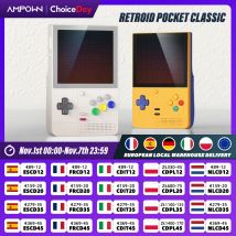 Consola de videojuegos clásica Retroid Pocket Snapdragon G1 Gen2 pantalla AMOLED de 3,92 pulgadas sistema operativo Android refrigeración activa regalo de carga rápida