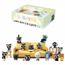 FUNISM Original Echte LUO XiaoHei Tägliche Serie Kleine Partikel Blind Box Anime Figuren Desktop Sammeln Modell Ornament Spielzeug Geschenk