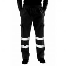 Herren-Hose mit hoher Sichtbarkeit, Arbeitskleidung, reflektierendes Band, Sicherheitshose, Arbeitermann, lockere Hose mit elastischem Bund