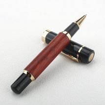 JINHAO Collezione in metallo e legno Penna roller classica con ricarica Penna regalo per scrittura per ufficio, scuola aziendale