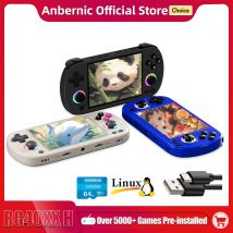 ANBERNIC RG40XX H Console di gioco portatile 4.0-in 640*480 Schermo IPS 3200mAh Sistema a 64 bit con luce RGB integrata 5K + giochi RG40XXH