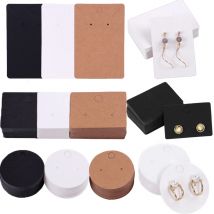 50 teile/los Ohrringe Halsketten Display Karten Für Schmuck Organizer Selbst-Dichtung Verpackung Karton Hängen Tag Karte Ohr Stud Papier karte