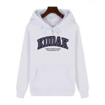 Kodak Brandneuer, meistverkaufter Y2K-Druck, warmer Herren-Kapuzenpullover, Herbst/Winter, täglicher Outdoor-Sport, Freizeit, Trend, Straßenjacke, Kleidung