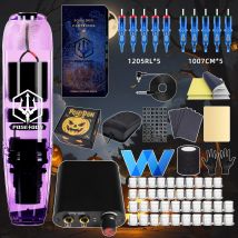 Tattoo Kit Poseidon Halloween Tattoo Pen Kit für Permanent Make-up Tattoo Maschine leichte Tattoo Netzteil Tattoo Gun Kit