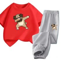 Sommer Jungen Kleidung Set tupfen Hund koreanischen Stil Outfits kurz ärmel ige T-Shirt Hose 2 Stück Anzüge Mode Kinder Kleidung Anzug