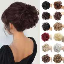 6-Zoll Synthetische Haarklammer für Frauen, für Unordentliches Lockiges und Welliges Haar, Haarverlängerungen für Feiertage und Partys