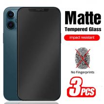 3 Stück matte Vollbild schutz für iPhone 11 12 13 14 15 Pro Max Milchglas für iPhone 11 14 15 Pro plus xs max xr Glas