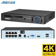 4k Ultra HD POE NVR Videorecorder Onvif H.265 48V Gesichtserkennung IP-Kamera CCTV-System P2P