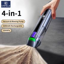 CAFELE 18000Pa Aspirapolvere per auto 4 in 1 Aspirapolvere portatile senza fili Potente soffiatore per pistola ad aria ricaricabile