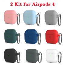 Kit Hülle für Apple Airpods 4 Hülle Kopfhörerzubehör Weiche Silikon Schutzhülle Silikon für Apple Air Pods 4 Hülle