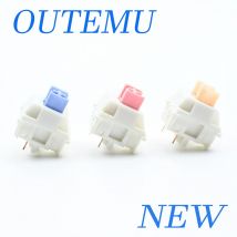 Interruttori Outemu Interruttore per tastiera meccanica lubrificata 5 pin Silenzioso Tattile Lineare Crema Blu Rosa Giallo Interruttori RGB MX da gioco personalizzati