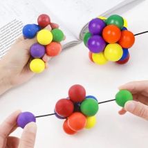 Bunte Perle Dekompression Zappeln Ball Rotierenden Elastische Spielzeug Anti Angst Erwachsene Tasche Desktop Spielzeug Büro Squeeze Ball Geschenk