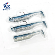 Nuovo formato Slinky Shad 6 cm con 5g Jig Head Soft Lure KIT da 3 pollici Set di esche da pesca Fango Minnow Swing Rock Fish