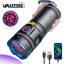 15x LED 365nm High Power UV Flashlight Blacklight Cat Dog Urine Stain Tinea Ore Money Scorpion Marker Rechargeable UV Torch lamp