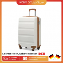 Maleta KONO Maleta con ruedas liviana y rígida con 4 ruedas gemelas y cerradura TSA Material ABS (S M L)