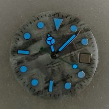 29 mm Zifferblatt, Meteoritblau, Lume-Zeiger für GMT Master ETA2836/2824 Automatikwerk, Mod-Zubehör