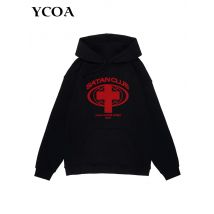 Männer Sweatshirts Satan Club Grafik Hoodies Übergroßen Winter Harajuku Langarm Tops Koreanische Mode Y2k Streetwear Kleidung