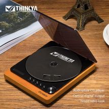 Vintage CD Player Wooden Bluetooth 5.1 Digital Optical Output HIFI CD Player USB Lossless Playback Audiophile Music Turntable