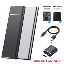 M.2 NGFF SSD-Gehäuse M2 Solid-State-Festplattenbox SATA SSD-Festplattengehäuse Externes Gehäuse für 2230/2242/2260/2280 M.2 SSD-Gehäuse