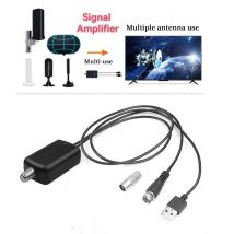 Amplificatore per antenna TV digitale ad alta definizione 4K Amplificatore di segnale Ricevitore di segnale ad alto guadagno a basso rumore Accessori per antenna TV Migliora la stabilità del segnale