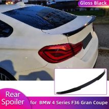 Gloss Black FRP Car Rear Trunk Spoiler Wings for BMW 4 Series F36 Gran Coupe 2014-2019 Rear Spoiler Boot Wing Lip Accessories
