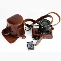 Neue Deluxe-Version Kameratasche PU-Ledertasche für Fujifilm XT10 XT20 XT-20 XT30 XT-30 Direct Charge Cover + Batterie unten offen